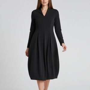 Chic Black Long Sleeve Dress